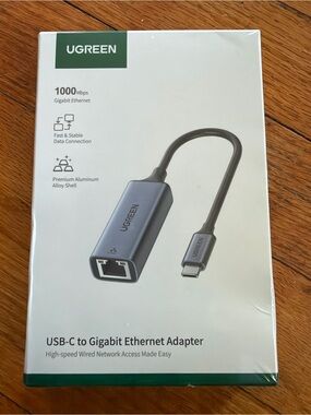 USB-C to Gigabit Ethernet Adapter - Gray